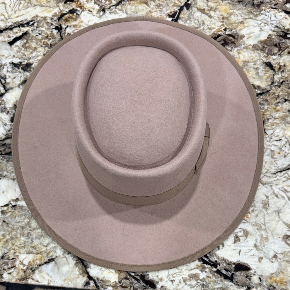 Dressed in LALA Blush Pink Felt Hat